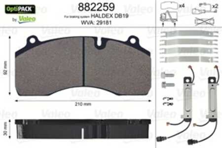 Bromsbeläggsats, Bakaxel, Framaxel, citroën,honda,seat,talbot,toyota,vauxhall,volvo,vw, 5001866914, 91658