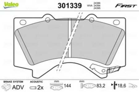 Bromsbeläggsats, Bakaxel, Framaxel, lexus es, lx, rx, toyota land cruiser 200, land cruiser prado, 04465-02440, 04465-0C020, 04