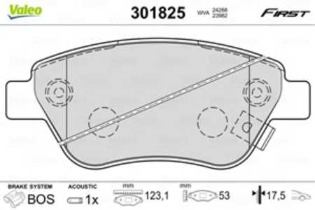 Bromsbeläggsats, Bakaxel, Framaxel, fiat,opel,vauxhall, 1605226, 1605258, 1605353, 1605357, 1605359, 16053590, 1605388, 7177008