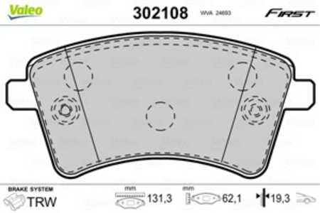 Bromsbeläggsats, Bakaxel, Framaxel, mercedes-benz,renault, 410601334R, 410603750R, 4154210310, 4154210610, 4154300022, 77012098