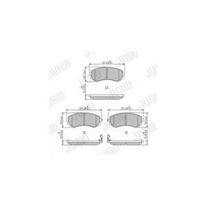 Bromsbeläggsats, Bakaxel, Framaxel, nissan 240sx, almera i, almera hatchback i, patrol gr wagon v, 410601N090, 410601N890, 4106