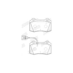 Bromsbeläggsats, Bakaxel, Framaxel, jaguar xj, seat leon, 1ML 698 151, 1ML698151