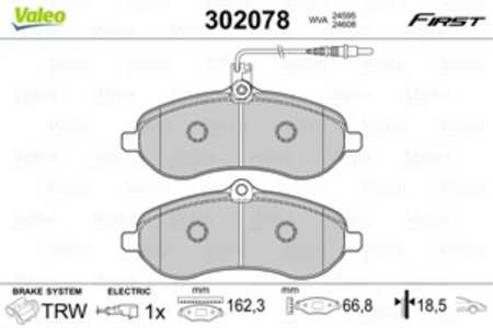 Bromsbeläggsats, Bakaxel, Framaxel, citroën,fiat,lancia,peugeot,toyota, 1623160380, 425363, 4253-63, 425364, 4253-64, 425365, 4