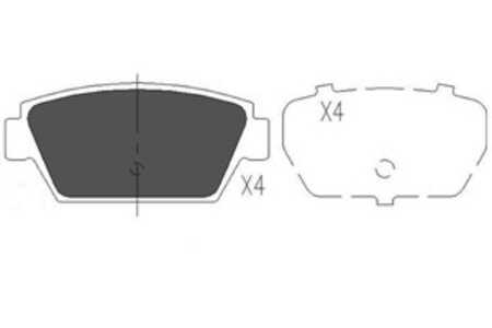 Bromsbeläggsats, Bakaxel, Framaxel, hyundai,isuzu,mitsubishi, AY060MT004, MB366288, MB377826, MB377874, MB534995, MB699153, MB6