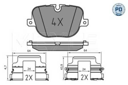 Bromsbeläggsats, Bakaxel, Framaxel, land rover range rover iii, range rover sport i, LR015577, LR025739