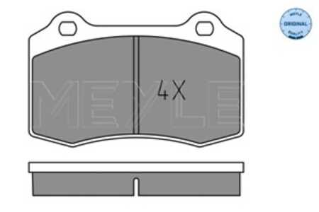 Bromsbeläggsats, Bakaxel, Framaxel, citroën,daimler,ds,jaguar,peugeot,seat,volvo, 16 19 607 480, 16 196 074 80, 30645136, 30665