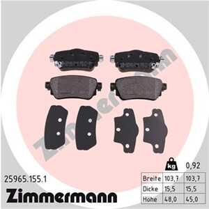 Bromsbeläggsats, Bakaxel, Framaxel, nissan leaf, qashqai suv ii, x-trail iii, renault kadjar, 44 06 039 81R, 44 06 058 89R, 44 