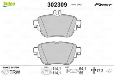 Bromsbeläggsats, Bakaxel, Framaxel, mercedes-benz, 0004206000, 0004209700, 4206000, 4209700, A0004206000, A0004209203, A0004209