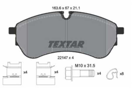 Bromsbeläggsats, Bakaxel, Framaxel, vw crafter buss, crafter flak/chassi, crafter skåp, grand california camper, 2N0698151, 655