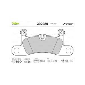 Bromsbeläggsats, Bakaxel, Framaxel, porsche cayenne, vw touareg, 7P0698451, 7P0698451A, 7P6698451, 7P6698451C, 955 352 939 70, 