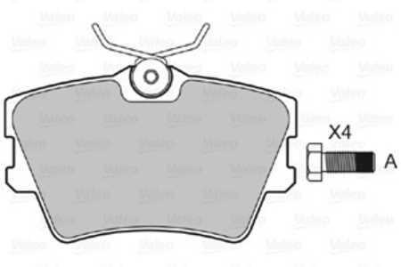 Bromsbeläggsats, Bakaxel, Framaxel, fiat,nissan,opel,renault,vauxhall, 4406000QAF, 44060-00QAF, 440607091R, 44060-7091R, 441402