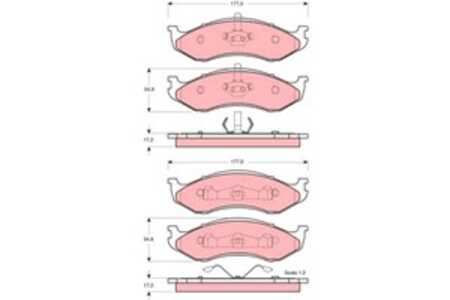 Bromsbeläggsats, Bakaxel, Framaxel, jeep cherokee, grand cherokee i, wrangler i, wrangler ii, 0000K04713175, 0000K04778058, 000