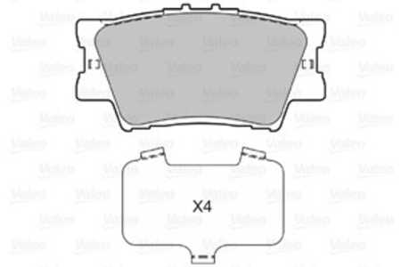 Bromsbeläggsats, Bakaxel, Framaxel, lexus es, lx, toyota aurion, avalon sedan, camry sedan, matrix, rav 4 iii, rav 4 iv, 04466-