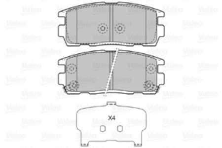 Bromsbeläggsats, Bakaxel, Framaxel, chevrolet captiva, equinox, opel antara a, vauxhall antara a, 1605123, 1914 9904, 19149904,