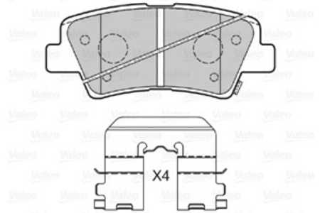 Bromsbeläggsats, Bakaxel, Framaxel, hyundai,kia,ssangyong, 48413350B0, 583020UA30, 58302-0UA30, 583021RA30, 58302-1RA30, 583021