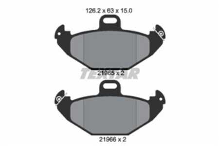 Bromsbeläggsats, Bakaxel, Framaxel, renault laguna i, laguna grandtour i, 7701205491