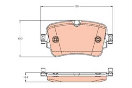 Bromsbeläggsats, Bakaxel, audi a8 d5, e-tron, e-tron sportback, q7, q7 van, q8, vw touareg, 4M0 698 451 F, 4M0 698 451 G, 4M0 6