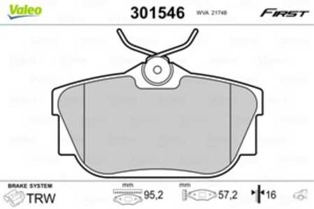 Bromsbeläggsats, Bakaxel, fiat,nissan,opel,renault,vauxhall, 1605199, 4406000Q2E, 44060-00Q2E, 4406000QAF, 44060-00QAF, 4406070