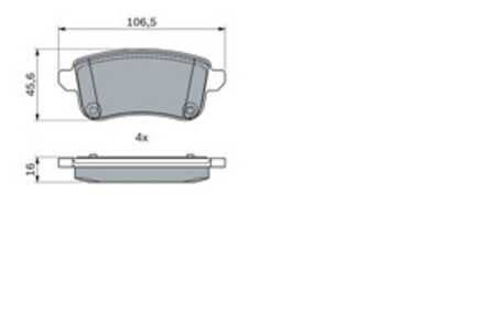 Bromsbeläggsats, Bakaxel, nissan juke, renault grand scénic iii, scénic iii, 44 06 035 58R, 44 06 080 61R, 4406000Q3C