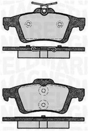 Bromsbeläggsats, Bakaxel, cadillac,citroën,daimler,ford,jaguar,mazda,opel,pontiac,renault,saab,vauxhall,volvo, 1459016, 1605993