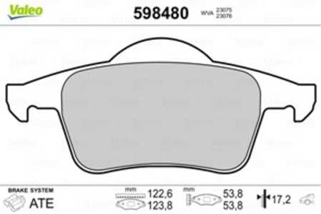 Bromsbeläggsats, Bakaxel, volvo s60 i, s70, s80 i, v70 i, v70 ii, xc70 cross country i, 272399.7, 2723997, 30648382, 30665552, 