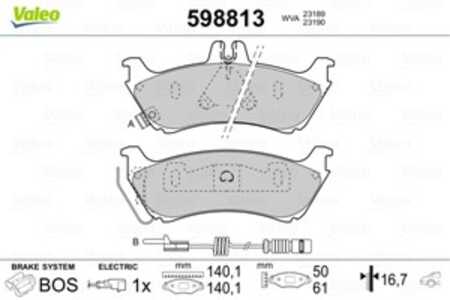 Bromsbeläggsats, Bakaxel, mercedes-benz m-klass [w163], 1634200520, A1634200520