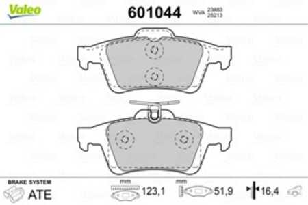 Bromsbeläggsats, Bakaxel, ford,mazda,opel,volvo, 1 683 383, 1360306, 1566096, 1683374, 1683383, 1753860, 1765765, 1805813, 1809