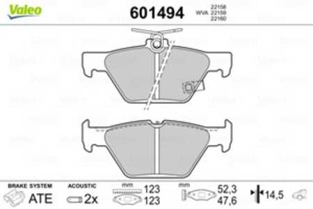 Bromsbeläggsats, Bakaxel, subaru impreza halvkombi, legacy vi, levorg, outback, wrx sedan, xv, 26696AL000, 26696-AL000