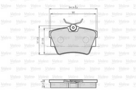 Bromsbeläggsats, Bakaxel, nissan,opel,renault,vauxhall, 1605199, 4406000QAF, 44060-00QAF, 440607091R, 44060-7091R, 4414520, 770