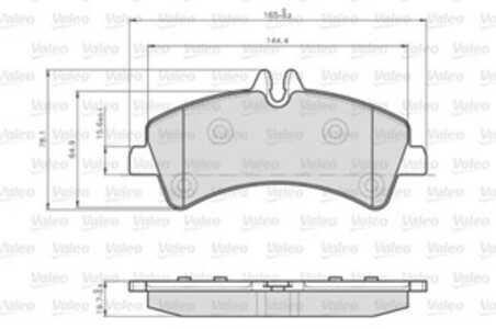 Bromsbeläggsats, Bakaxel, mercedes-benz, 0044208120, 0054207420, 0064202220, 0064204520, 44208120, 54207420, 64202220, 64204520