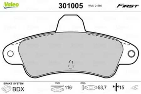 Bromsbeläggsats, Bakaxel, ford cougar, mondeo i, mondeo ii, mondeo sedan i, mondeo sedan ii, mondeo turnier i, mondeo turnier i