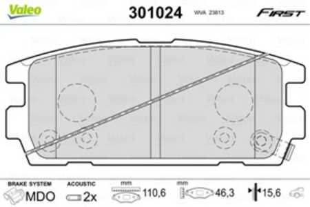 Bromsbeläggsats, Bakaxel, hyundai terracan, 58302H1A00, 58302-H1A00, 58302H1A10, 58302-H1A10