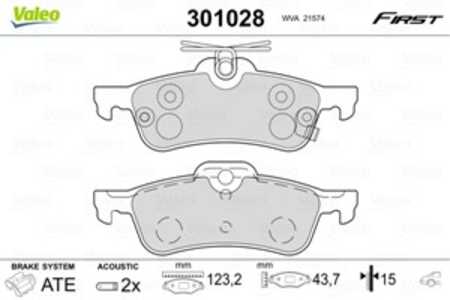 Bromsbeläggsats, Bakaxel, daihatsu charade viii, toyota yaris, yaris skåp/halvkombi, 04466-0D010, 04466-YZZE6, 44660D010, 4466Y