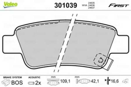 Bromsbeläggsats, Bakaxel, honda cr-v iii, cr-v iv, 43022SWWG01, 43022-SWW-G01, 43022SWWG02, 43022-SWW-G02, 43022SWWG03, 43022-S