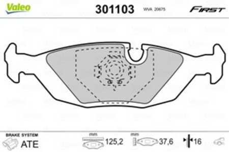 Bromsbeläggsats, Bakaxel, alpina b6, bmw 3 [e30], 3 cabriolet [e30], 3 touring [e30], 5 [e28], 6 [e24], 7 [e23], 8 [e31], 34 21