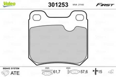 Bromsbeläggsats, Bakaxel, opel,saab,vauxhall, 1605728, 1605877, 4467072, 90297537, 90485136