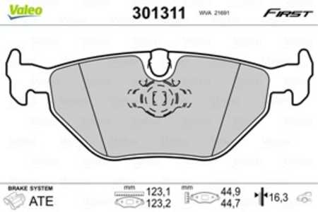 Bromsbeläggsats, Bakaxel, alpina b10, b10 touring, bmw 5 [e39], 5 touring [e39], 34 21 1 163 395, 34 21 6 761 281, 34211163395,