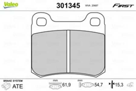 Bromsbeläggsats, Bakaxel, mercedes-benz, 0004209820, 4209820, A0004209820