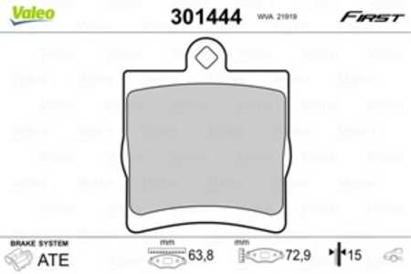 Bromsbeläggsats, Bakaxel, chrysler,mercedes-benz, 0024207120, 0024207420, 0034202720, 0044201720, 0044209120, 24207120, 2420742