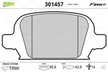 Bromsbeläggsats, Bakaxel, opel corsa c, corsa c skåp/halvkombi, tigra twintop, vauxhall corsa mk ii, tigra twintop, 1605085, 16