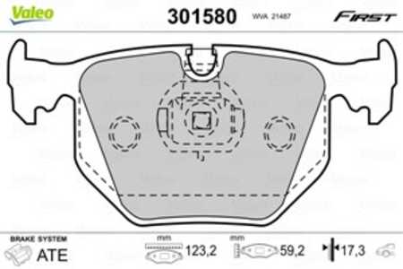 Bromsbeläggsats, Bakaxel, alpina,bmw,maserati, 34 21 1 159 960, 34 21 1 160 685, 34 21 1 160 698, 34 21 1 162 865, 34 21 1 163 