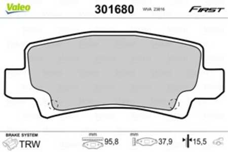 Bromsbeläggsats, Bakaxel, toyota corolla, corolla kombi, corolla sedan, 04466-02070, 04466-02160, 04466-YZZD9, 446602070, 44660