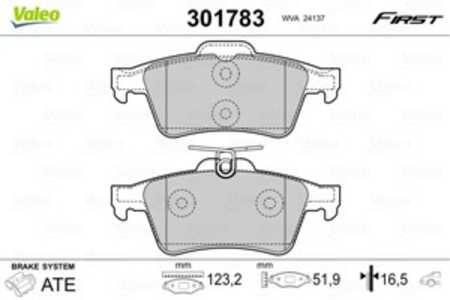 Bromsbeläggsats, Bakaxel, cadillac,citroën,daimler,ford,hyundai,jaguar,mazda,opel,renault,saab,vauxhall,volvo, 12799240, 133220