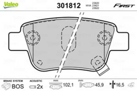 Bromsbeläggsats, Bakaxel, toyota alphard / vellfire, avensis, avensis kombi, avensis sedan, corolla verso, previa iii, 04466-05