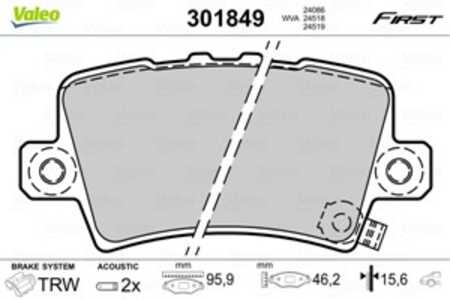 Bromsbeläggsats, Bakaxel, honda civic hatchback viii, 43022SMGE00, 43022-SMG-E00, 43022SMGE01, 43022-SMG-E01, 43022SMGE02, 4302