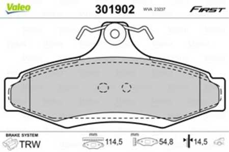 Bromsbeläggsats, Bakaxel, chevrolet,daewoo, 96245179, 96391892, S4521001