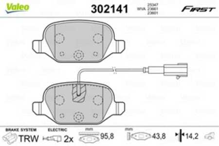 Bromsbeläggsats, Bakaxel, abarth,fiat,lancia, 71770110, 77365754, 77367241