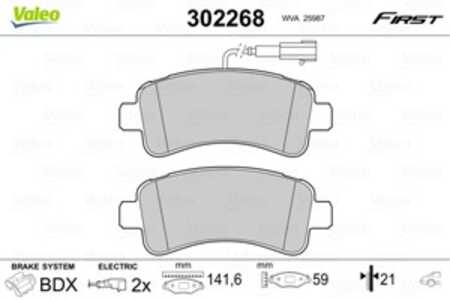 Bromsbeläggsats, Bakaxel, citroën,fiat,peugeot, 1612434080, 77367094