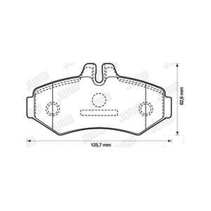 Bromsbeläggsats, Bakaxel, mercedes-benz,vw, 000 420 97 20, 0004209720, 003 420 24 20, 0034202420, 0034204720, 0044202520, 00842