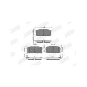 Bromsbeläggsats, Bakaxel, chevrolet captiva, captiva sport, captiva van, equinox, opel antara a, vauxhall antara a, 1605 123, 1